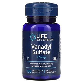 Foto 1 | Sulfato De Vanadilo Supplement Life Extension 7 5 Mg 100 Comprimidos - Venta Internacional.