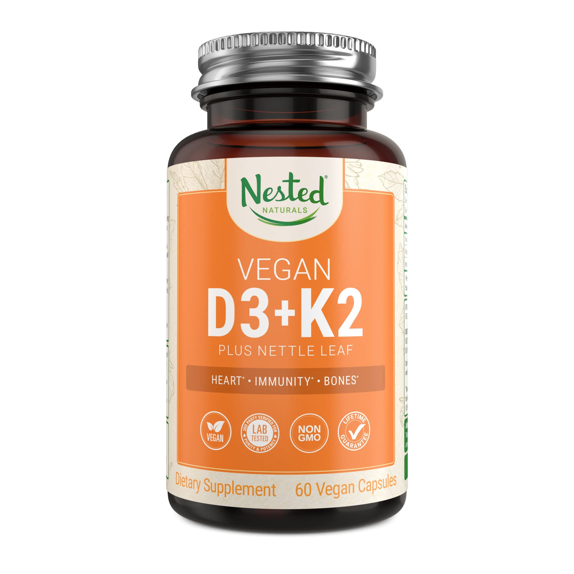 Foto 2 pulgar | Suplemento De Vitamina D3+k2 De Nested Naturals 5000 Ui/100 Mcg - Venta Internacional.
