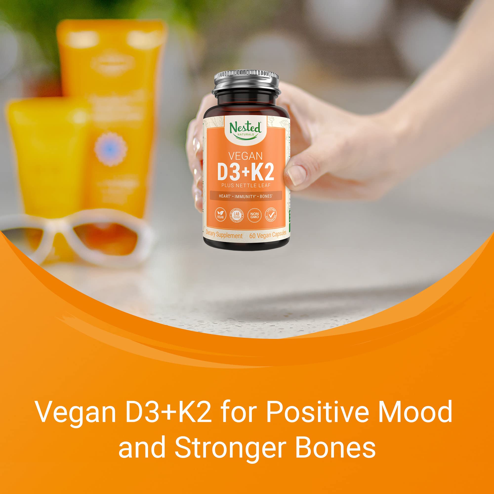 Foto 4 pulgar | Suplemento De Vitamina D3+k2 De Nested Naturals 5000 Ui/100 Mcg - Venta Internacional.