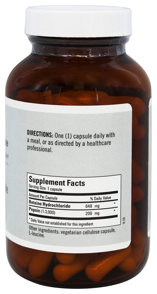 Foto 4 | Suplemento Metabolic Maintenance Betaine Hcl Con Pepsina 100 Cápsulas - Venta Internacional.