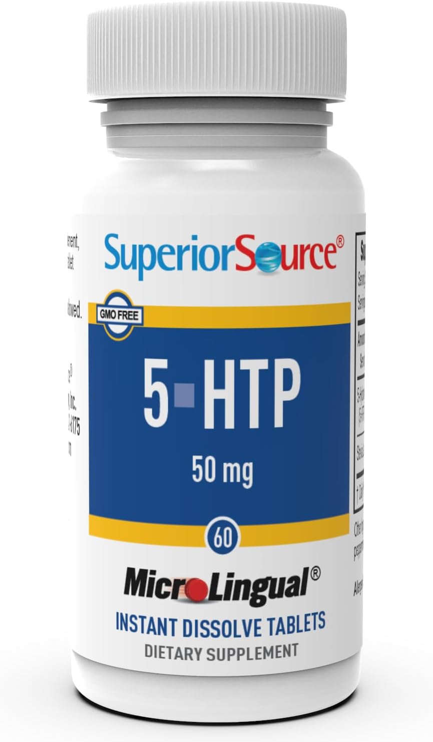 Foto 2 pulgar | Suplemento Superior Source 5-htp 50 Mg Restful Sleep 60 Comprimidos - Venta Internacional.