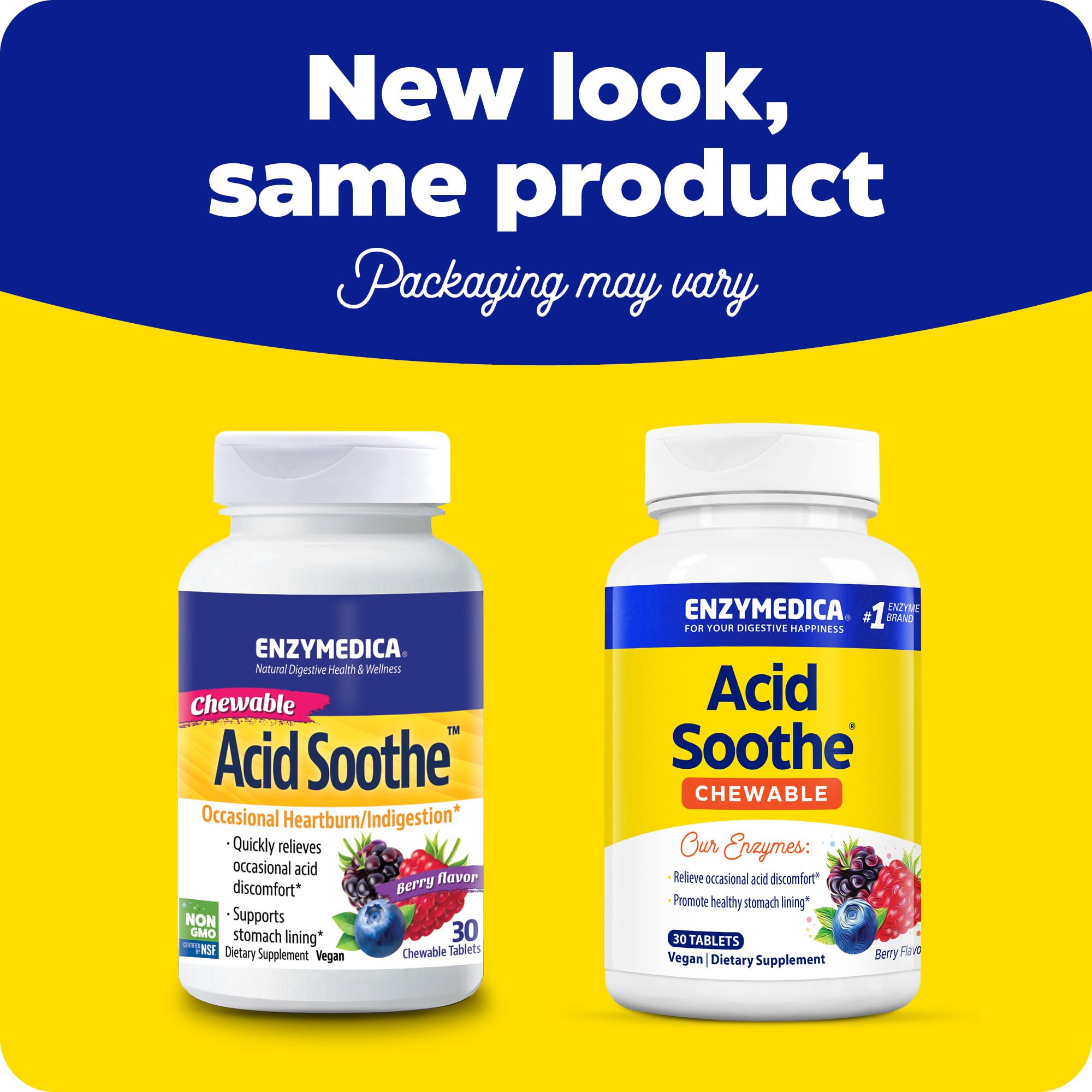 Foto 3 pulgar | Suplemento Enzymedica Masticable Acid Sothe 30 Comprimidos - Venta Internacional.