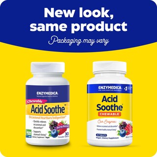 Foto 2 | Suplemento Enzymedica Masticable Acid Sothe 30 Comprimidos - Venta Internacional.