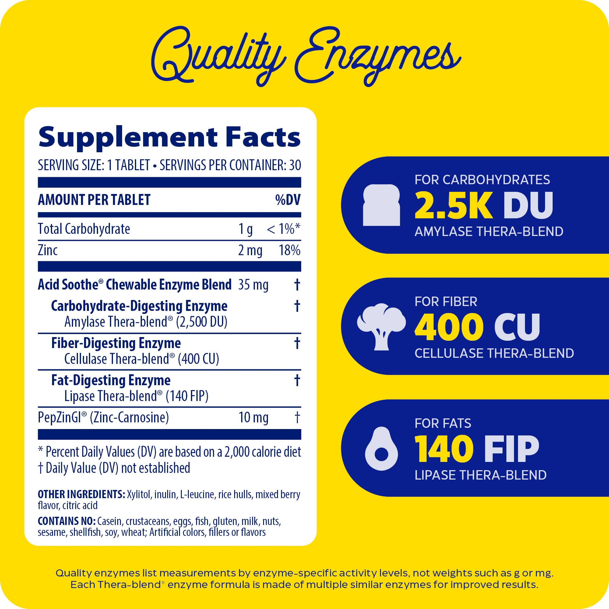 Foto 4 pulgar | Suplemento Enzymedica Masticable Acid Sothe 30 Comprimidos - Venta Internacional.