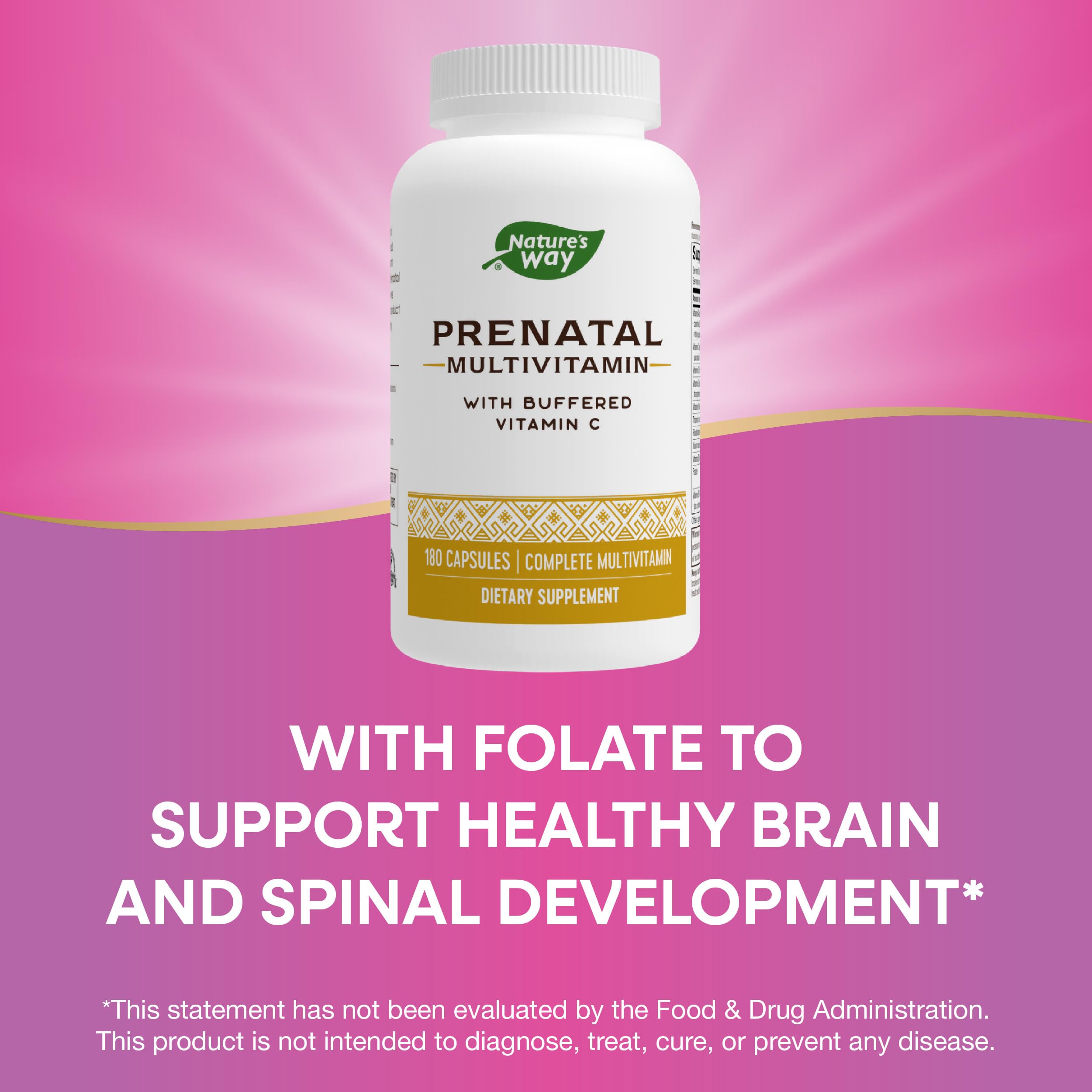 Foto 4 pulgar | Multivitamínico Prenatal Nature's Way 180 Cápsulas - Venta Internacional.