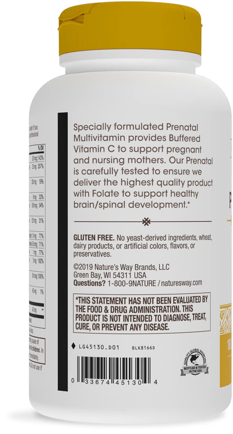 Foto 8 pulgar | Multivitamínico Prenatal Nature's Way 180 Cápsulas - Venta Internacional.