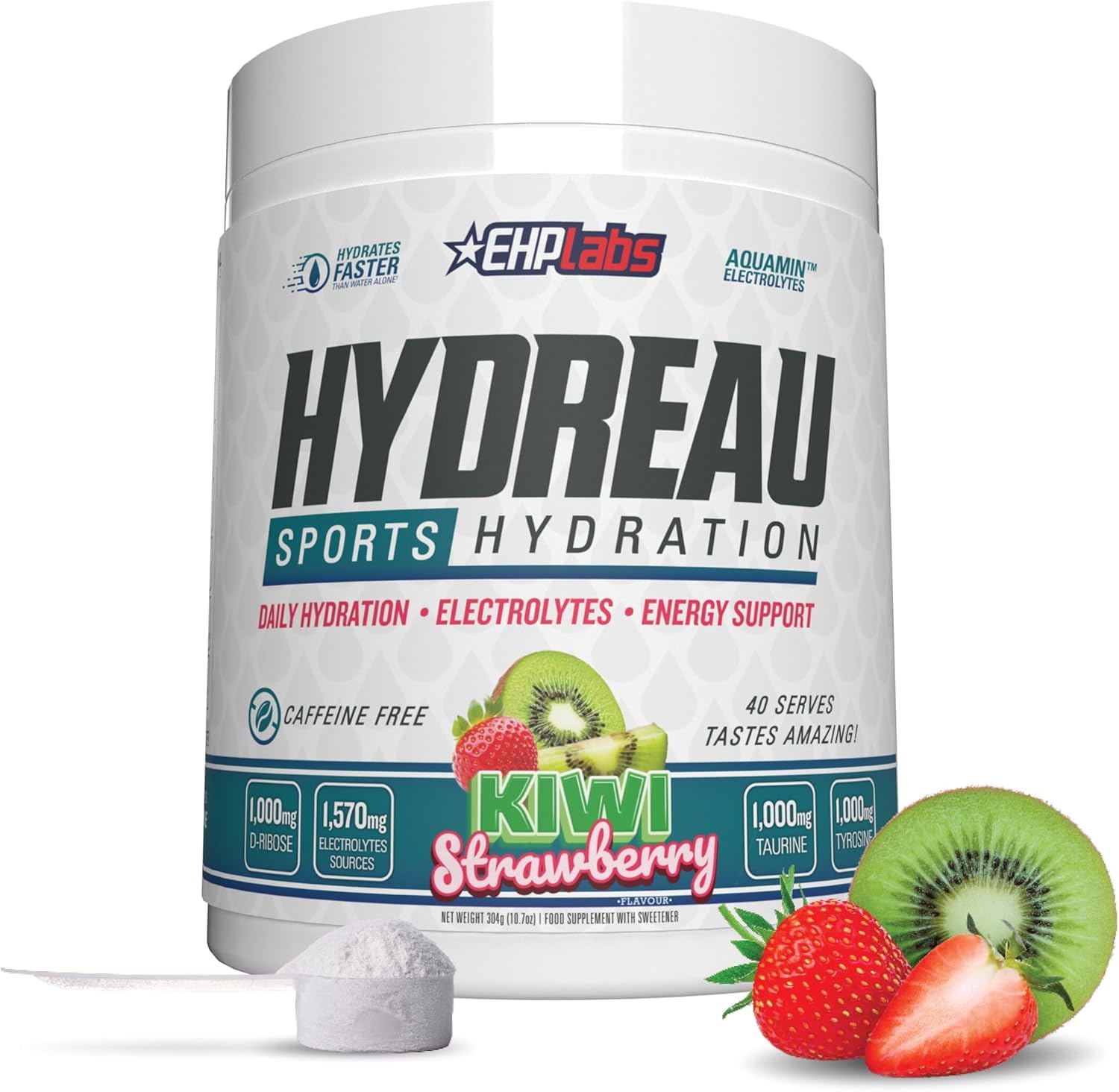 Foto 2 pulgar | Electrolito En Polvo Ehp Labs Hydreau Kiwi Strawberry 40 Serv - Venta Internacional.