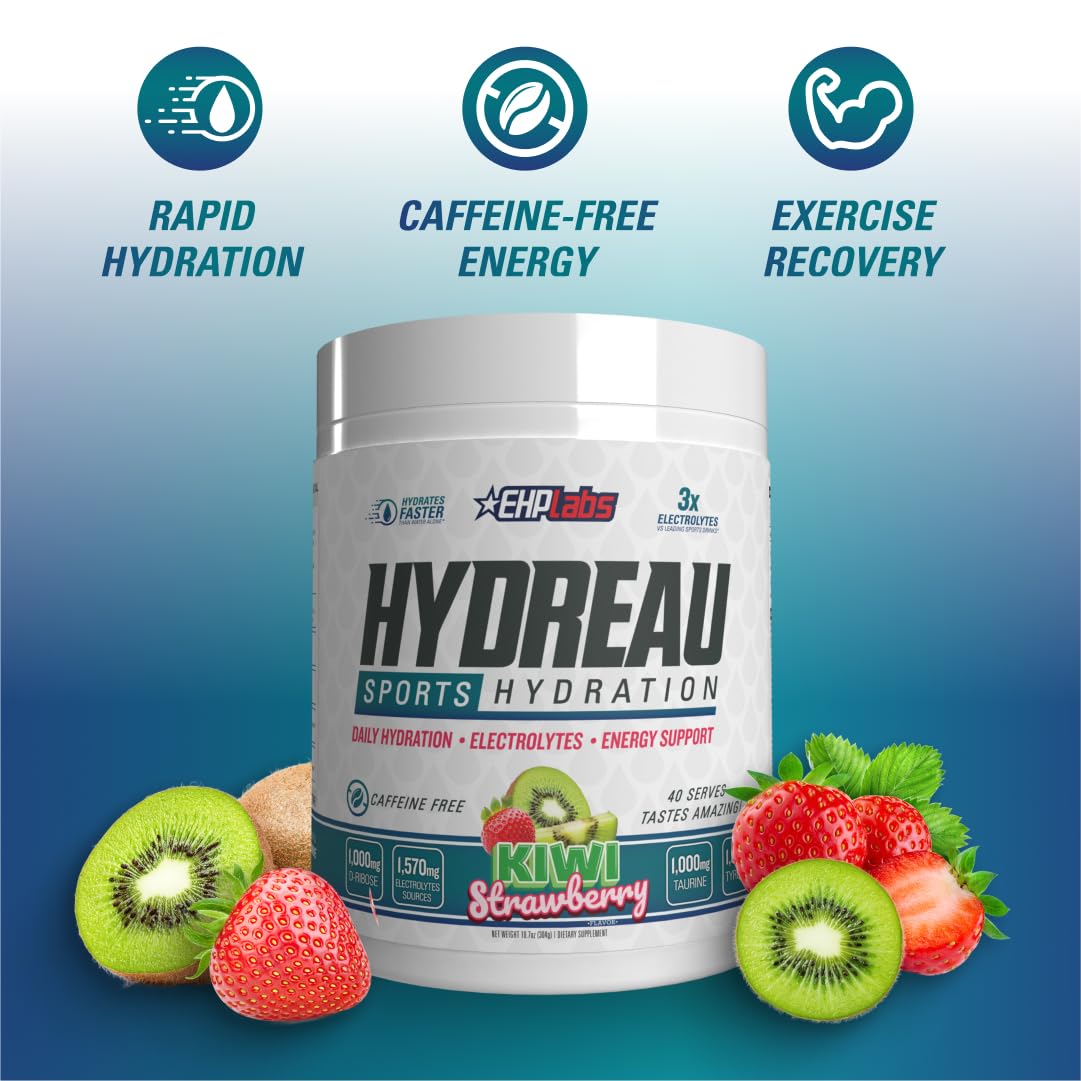 Foto 4 | Electrolito En Polvo Ehp Labs Hydreau Kiwi Strawberry 40 Serv - Venta Internacional.