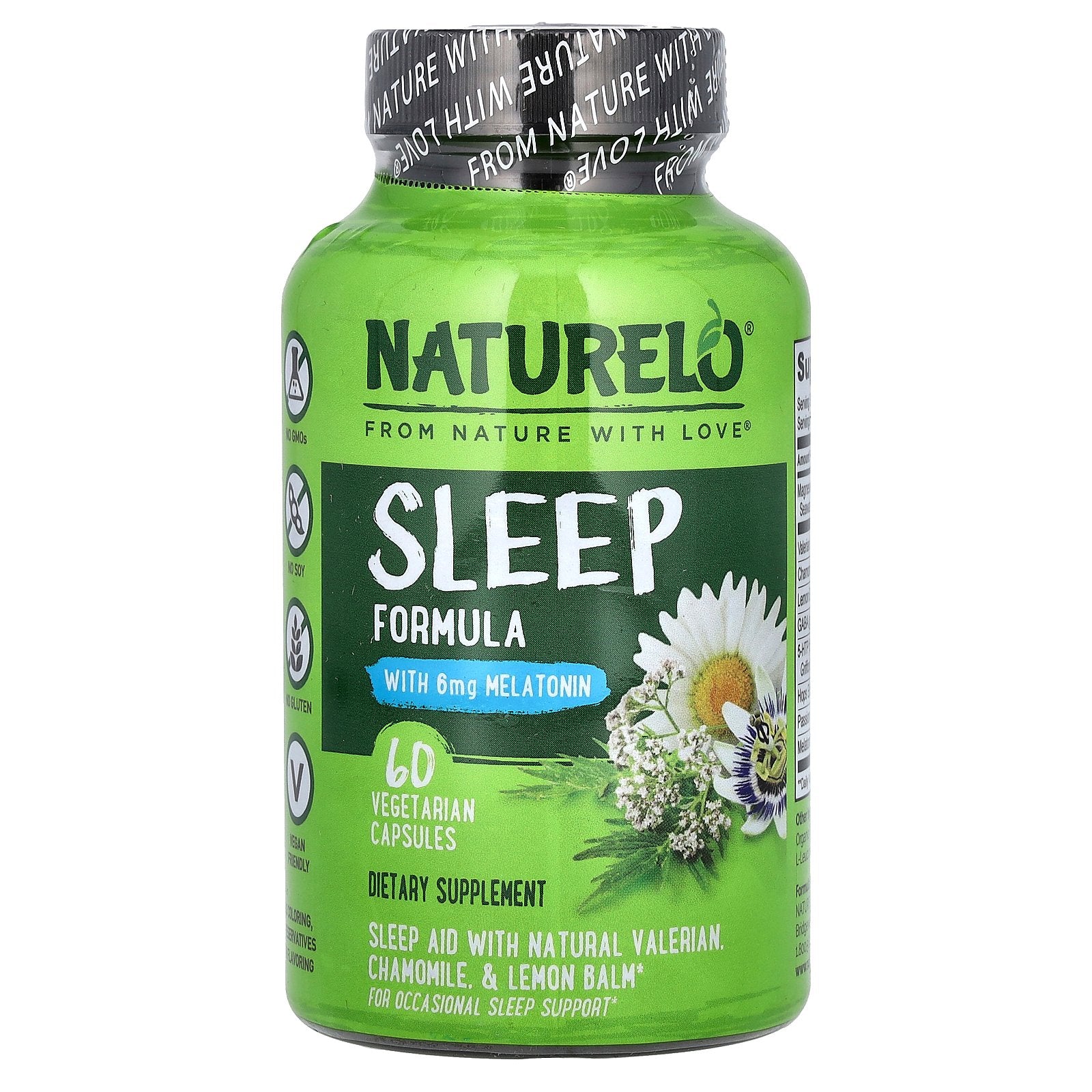 Foto 2 pulgar | Suplemento Naturelo Sleep Formula 60 Cápsulas Vegetarianas - Venta Internacional.