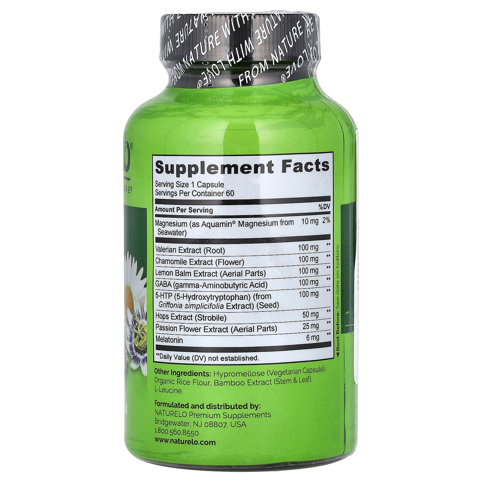 Foto 3 pulgar | Suplemento Naturelo Sleep Formula 60 Cápsulas Vegetarianas - Venta Internacional.