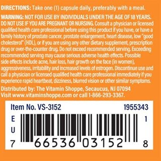 Foto 3 | Suplemento The Vitamin Shoppe Dhea 50 Mg De Apoyo Hormonal 60 Cápsulas - Venta Internacional.