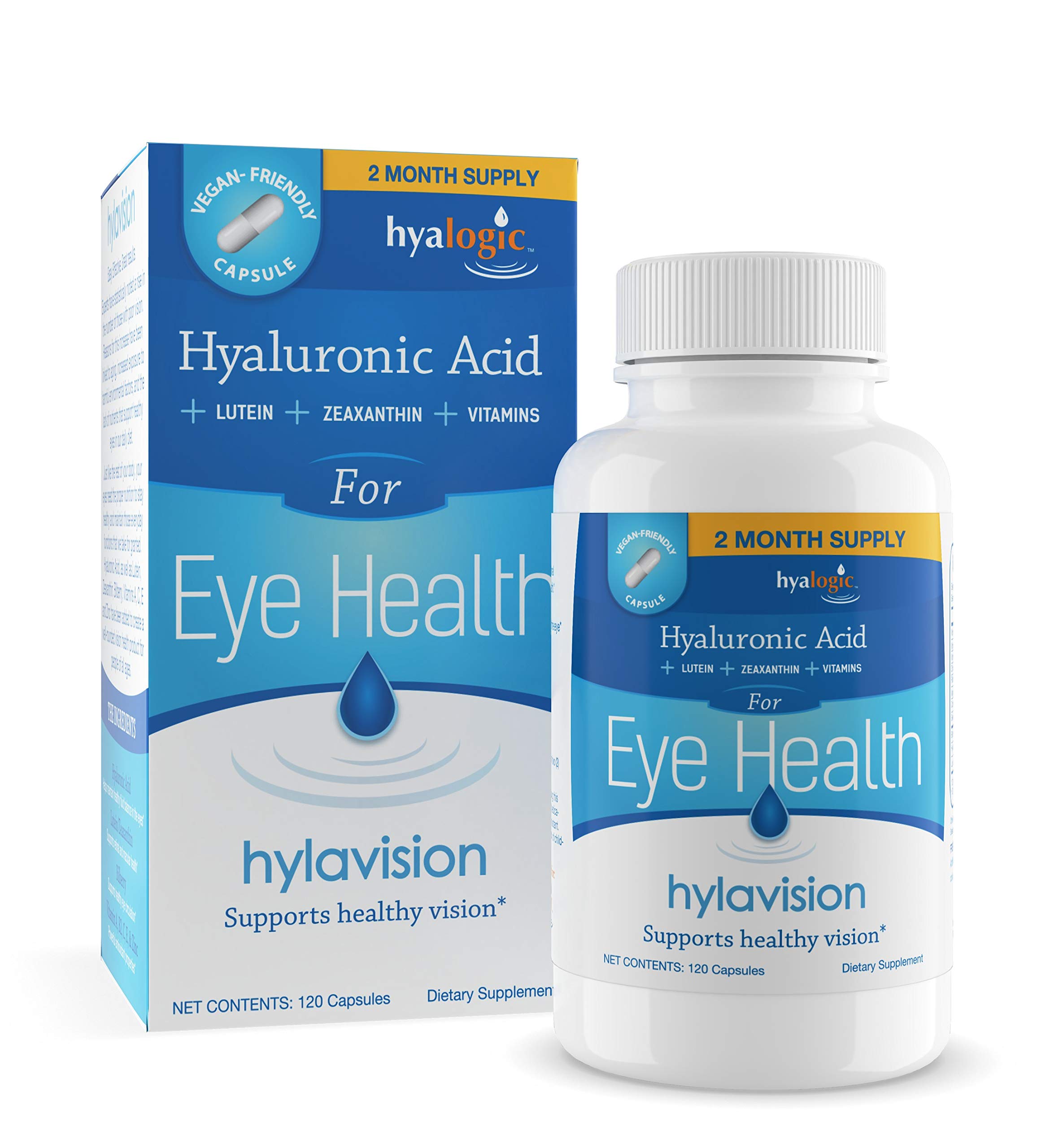 Foto 2 pulgar | Suplementos Para La Salud Ocular Hyalogic Hylavision 120 Cápsulas - Venta Internacional.