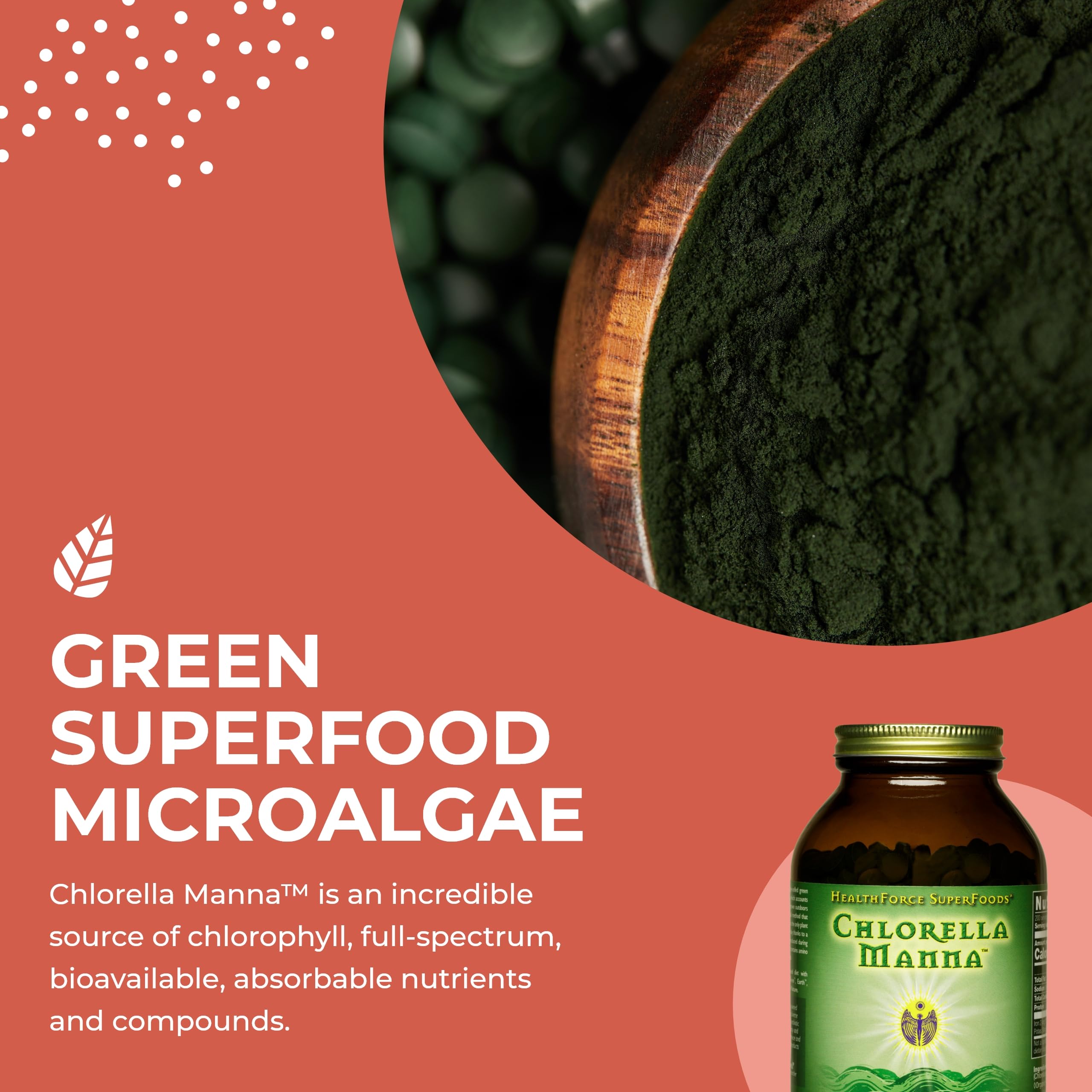 Foto 5 pulgar | Suplemento Healthforce Superfoods Chlorella Manna 1200 Comprimidos - Venta Internacional.