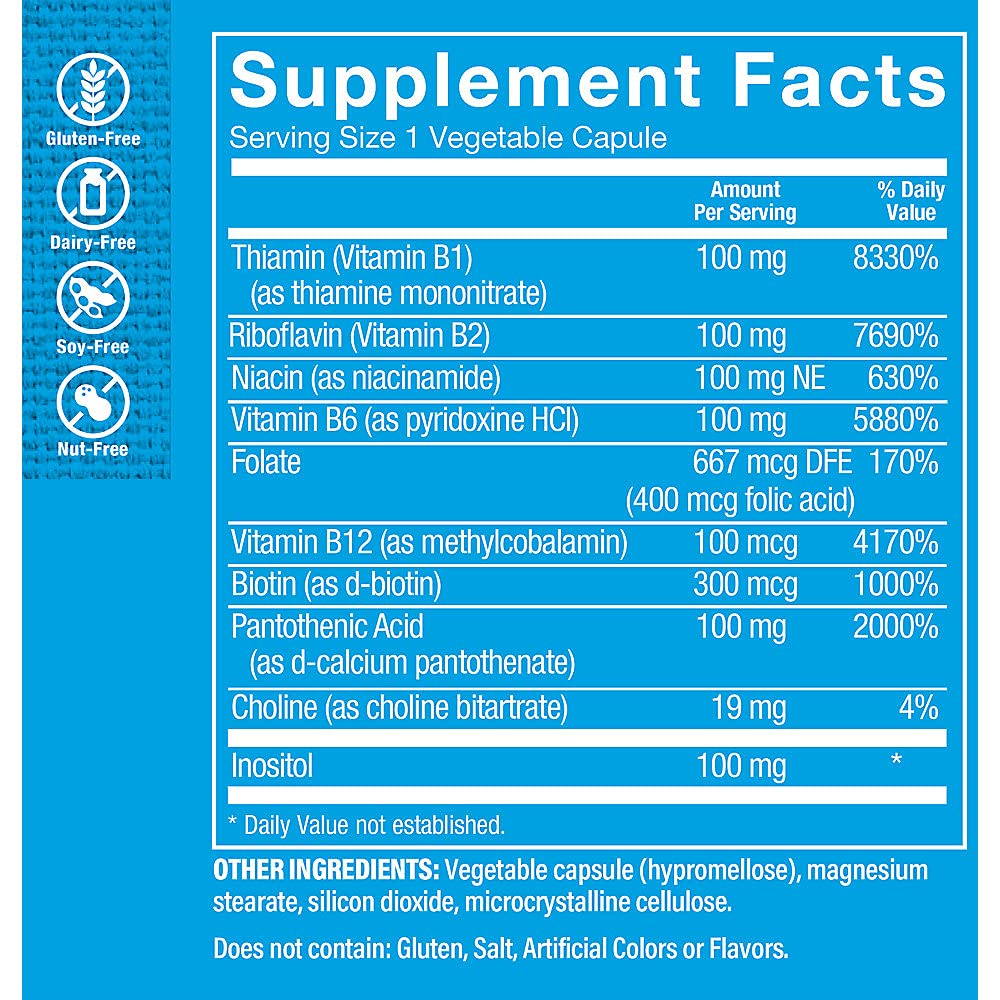 Foto 4 pulgar | Complementa The Vitamin Shoppe B-complex 100 300 Cápsulas Vegetarianas - Venta Internacional.
