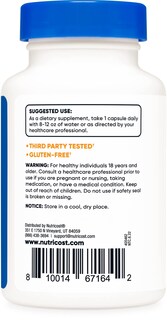 Foto 3 | Suplemento Nutricost Coq10 100 Mg 60 Cápsulas Vegetarianas - Venta Internacional.