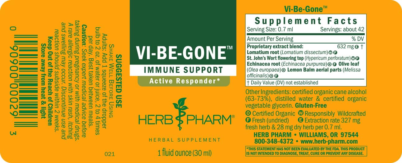 Foto 3 pulgar | Suplemento Herb Pharm Virattack Liquid Herbal 30 Ml - Venta Internacional.