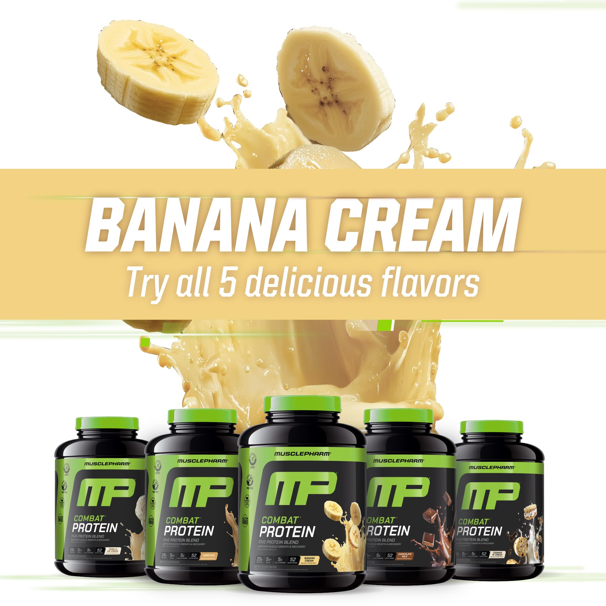 Foto 7 pulgar | Proteína Muscle Pharm Banana Cream 1.84 kg-Venta Internacional