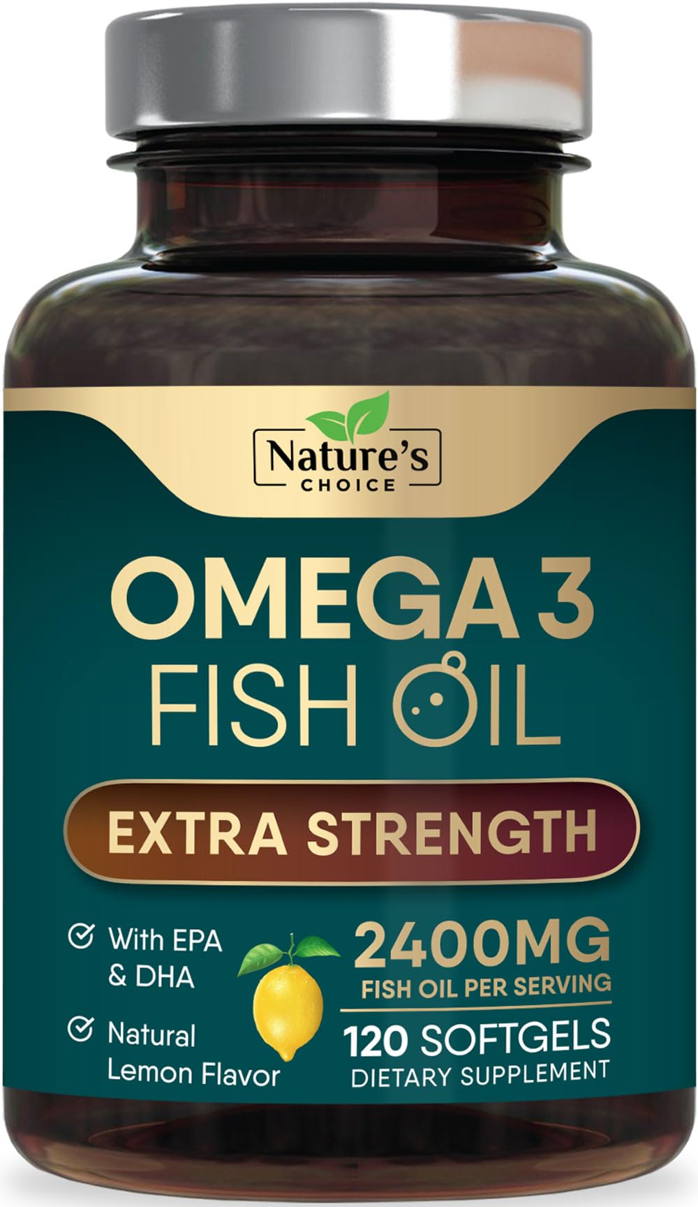 Foto 2 pulgar | Suplemento De Aceite De Pescado Omega 3 Nature's Choice 2400 Mg 120 Cápsulas Blandas - Venta Internacional.