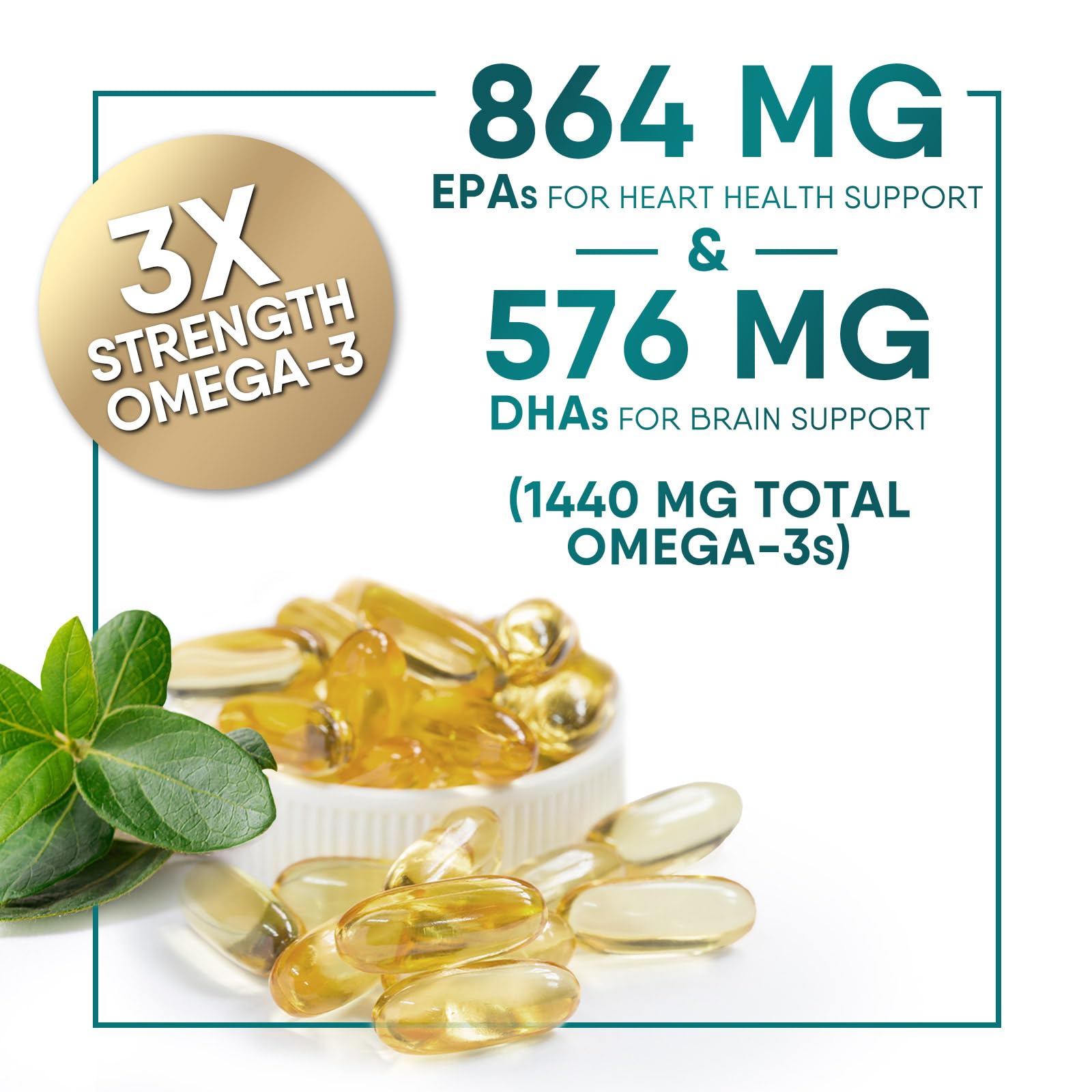 Foto 4 pulgar | Suplemento De Aceite De Pescado Omega 3 Nature's Choice 2400 Mg 120 Cápsulas Blandas - Venta Internacional.