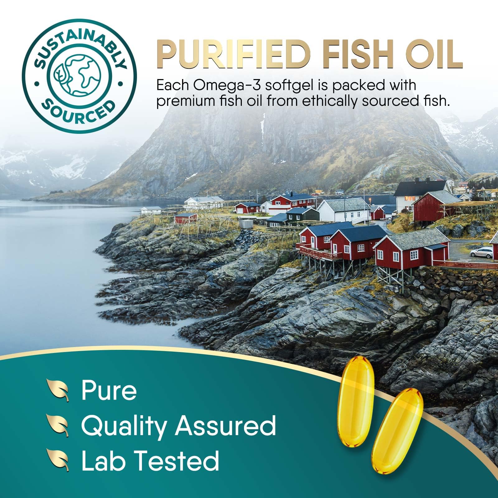Foto 5 | Suplemento De Aceite De Pescado Omega 3 Nature's Choice 2400 Mg 120 Cápsulas Blandas - Venta Internacional.