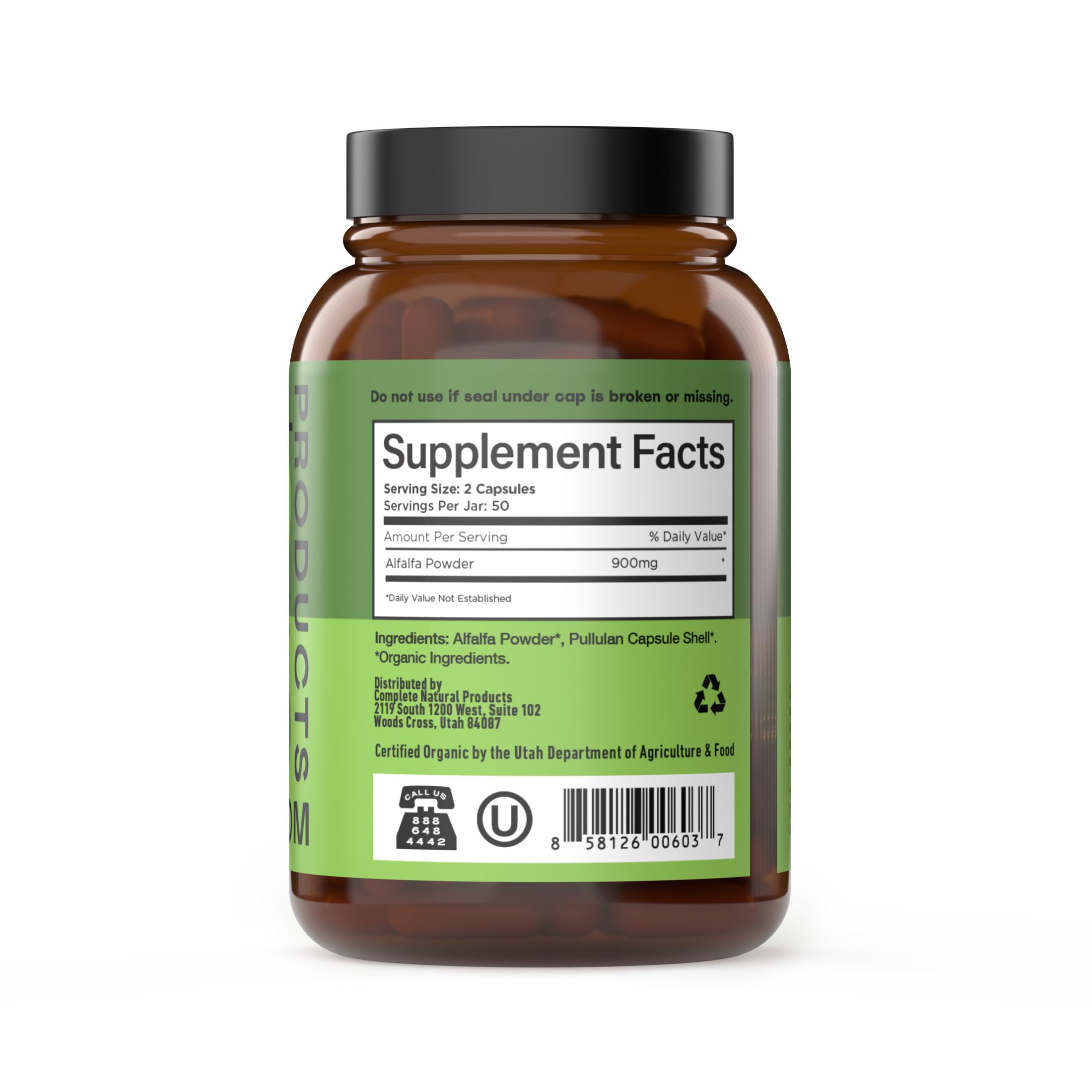 Foto 3 pulgar | Suplemento Complete Natural Products Hoja De Alfalfa Pura 630 Mg - Venta Internacional.