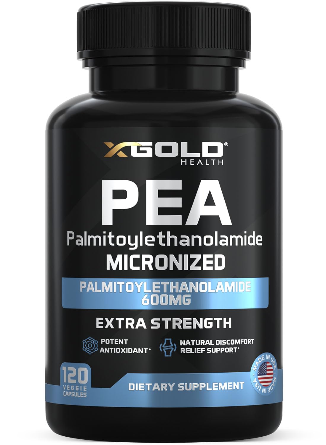 Foto 2 pulgar | Suplemento X Gold Health Palmitoiletanolamida Pea 600 Mg - Venta Internacional.