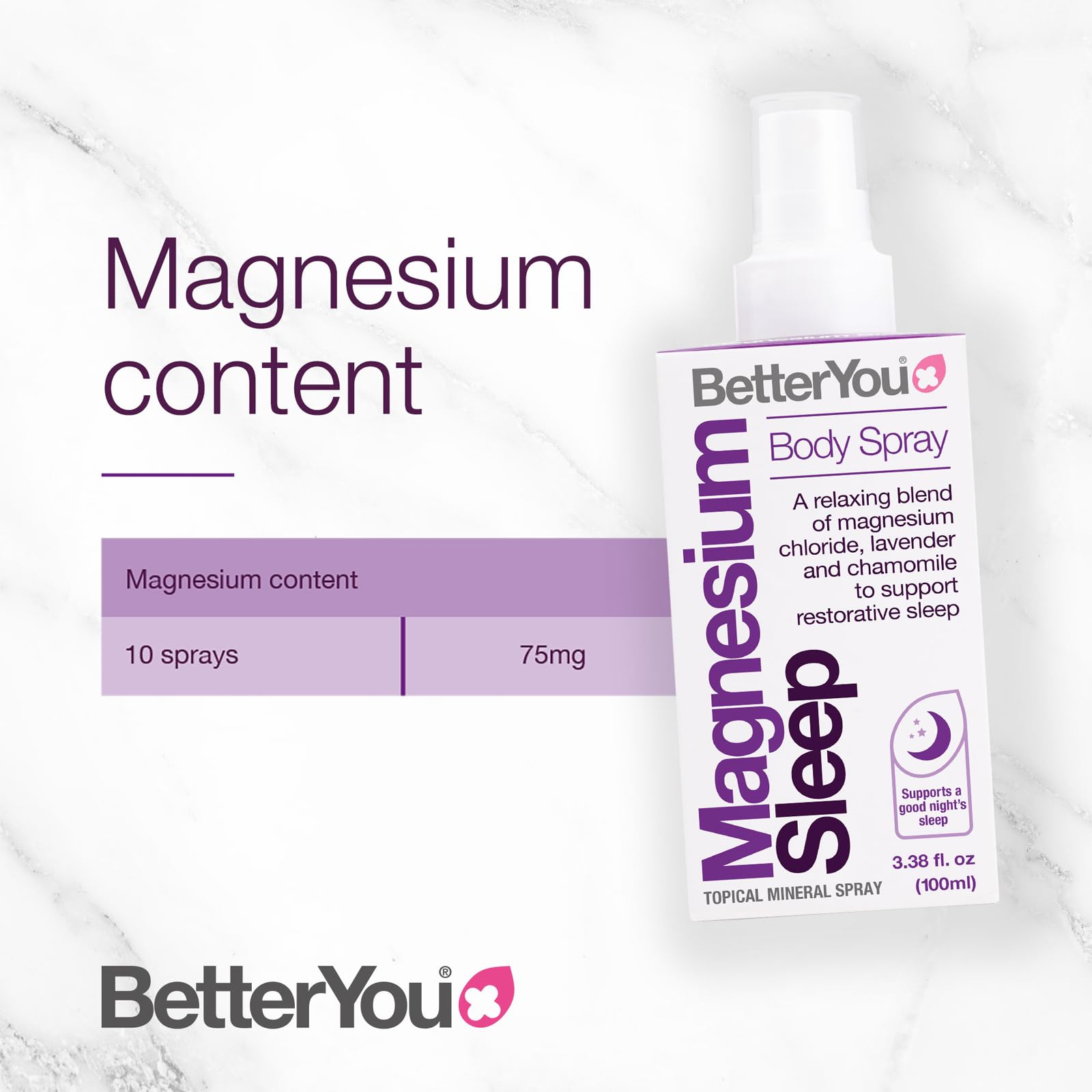 Foto 7 | Bundle para Dormir BetterYou para Adulto con Sal de Baño y Loción de Magnesio - Venta Internacional