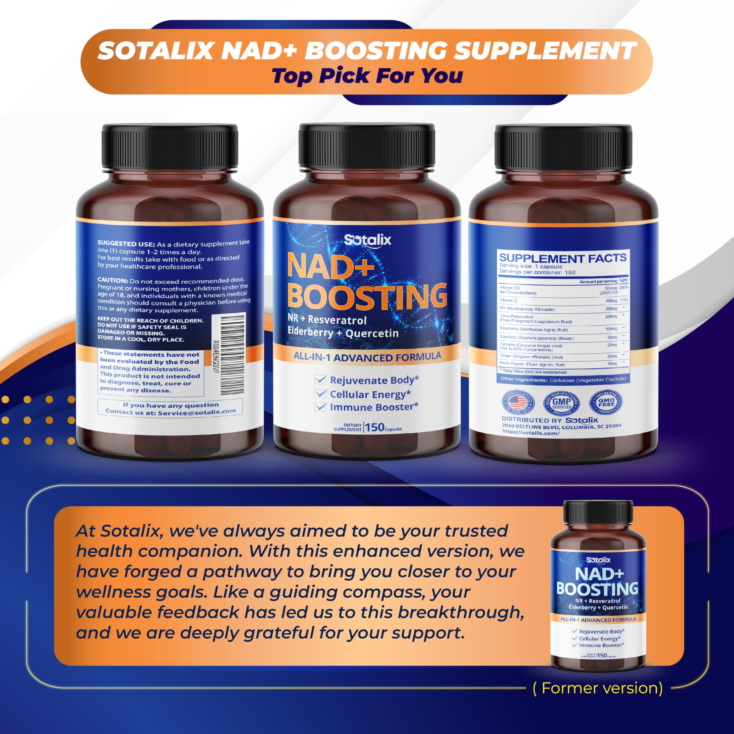 Foto 6 | Suplemento Sotalix Nad+ Boosting All-in-1 Con Nr Y Resveratrol - Venta Internacional.