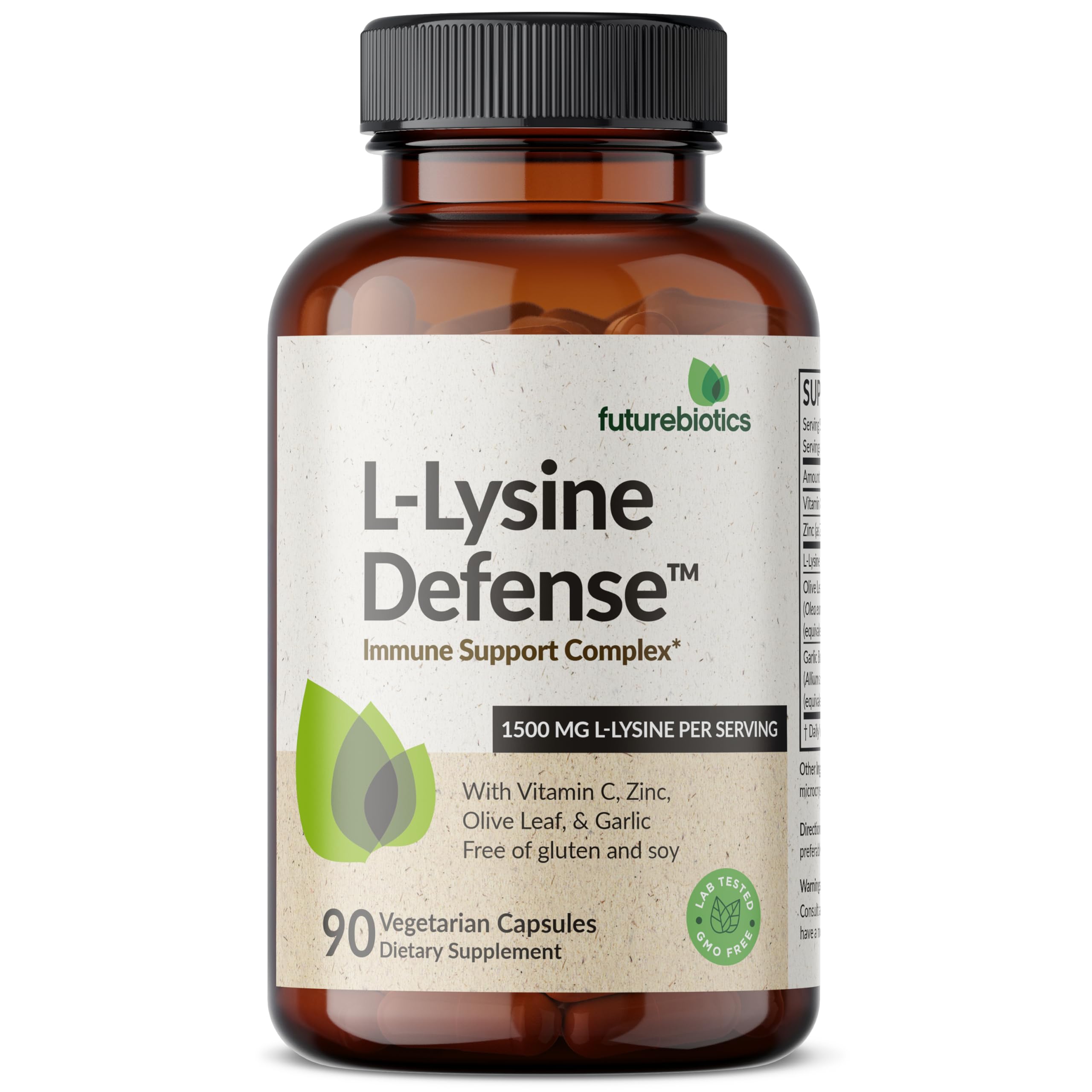 Foto 2 pulgar | Suplemento Futurebiotics L-lisine Defense Immune 90 Cápsulas - Venta Internacional.