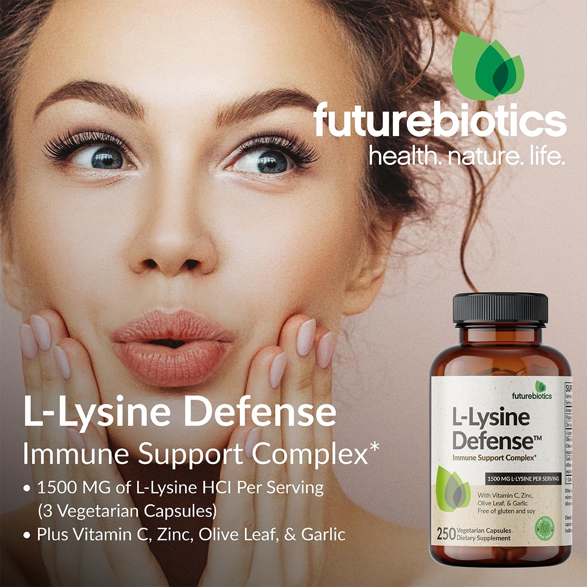 Foto 4 pulgar | Suplemento Futurebiotics L-lisine Defense Immune 90 Cápsulas - Venta Internacional.