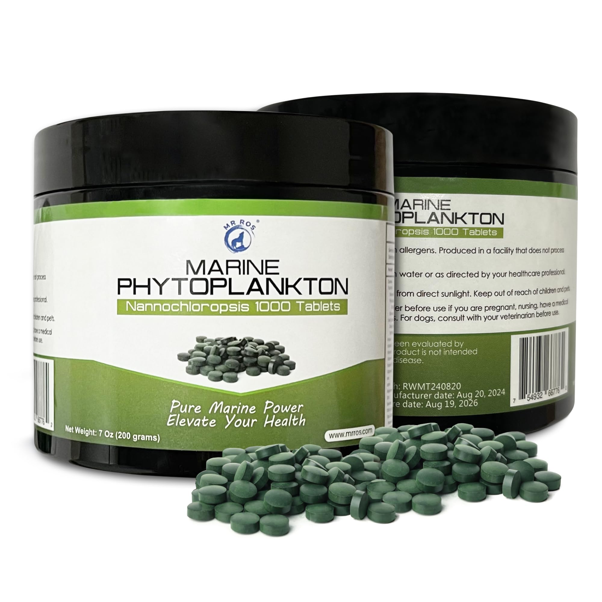 Foto 3 pulgar | Suplemento Mr Ros Marine Phytoplankton Nannochloropsis 1000 Comprimidos - Venta Internacional.