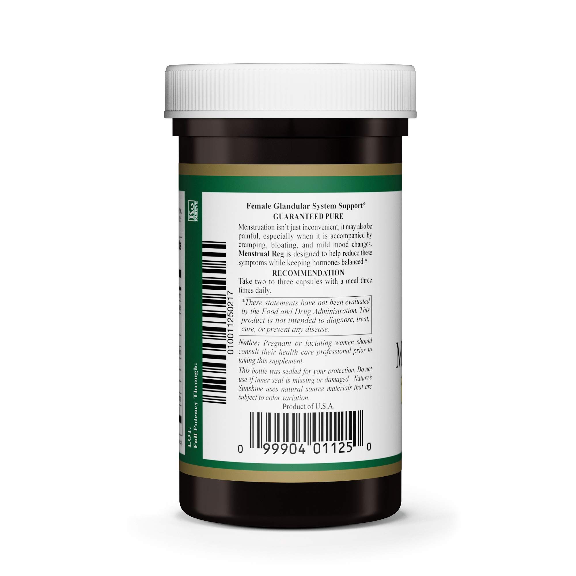 Foto 4 pulgar | Suplemento Herbal Nature's Sunshine Menstrual Reg 100 Cápsulas - Venta Internacional.