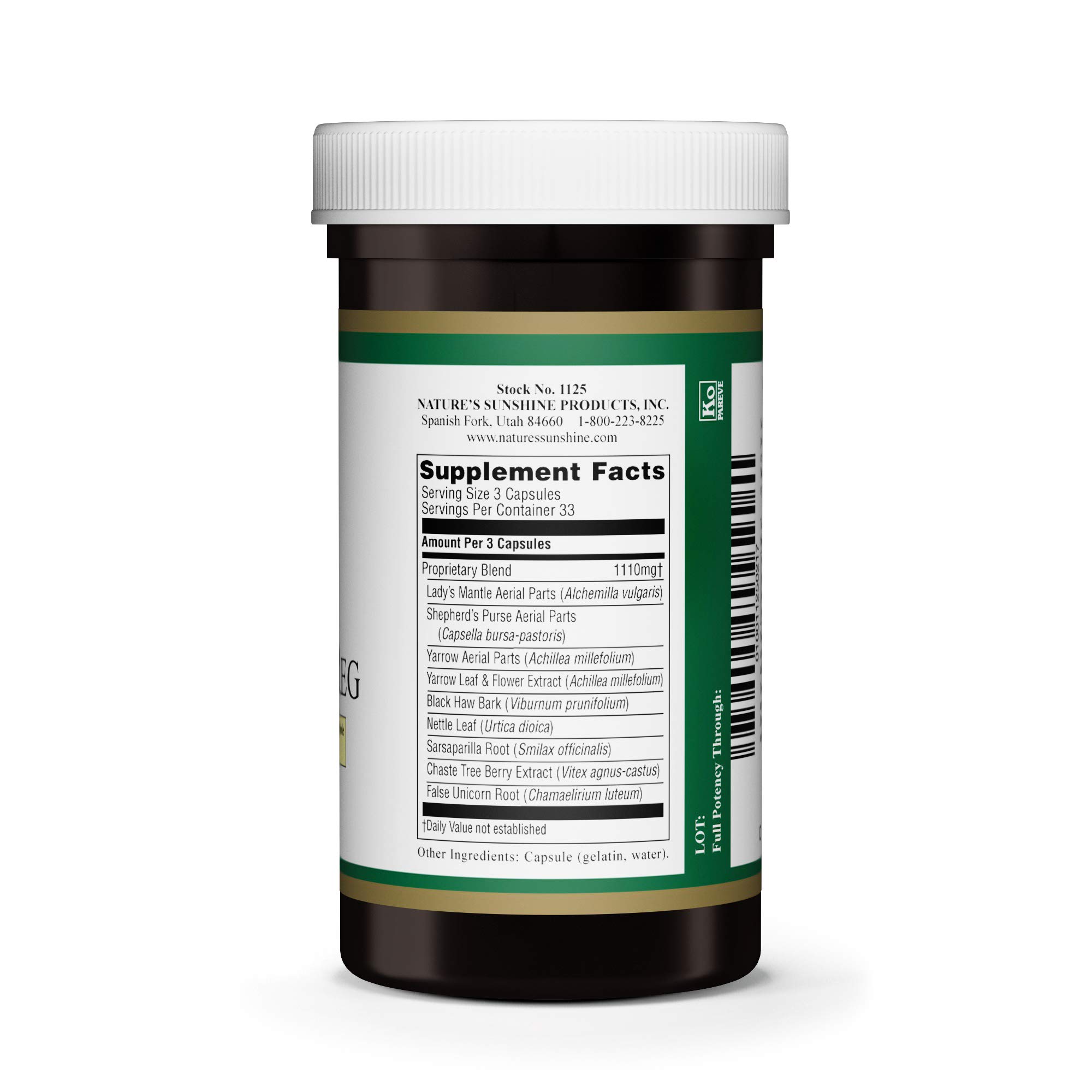 Foto 4 | Suplemento Herbal Nature's Sunshine Menstrual Reg 100 Cápsulas - Venta Internacional.