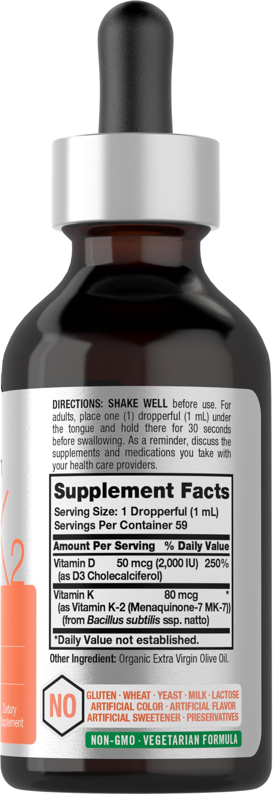 Foto 2 | Suplemento Horbäach De Vitamina D3 K2 En Gotas Líquidas  60 Ml - Venta Internacional.
