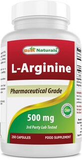 Foto 1 | Suplemento Best Naturals L-arginina 500 Mg 250 Cápsulas - Venta Internacional.