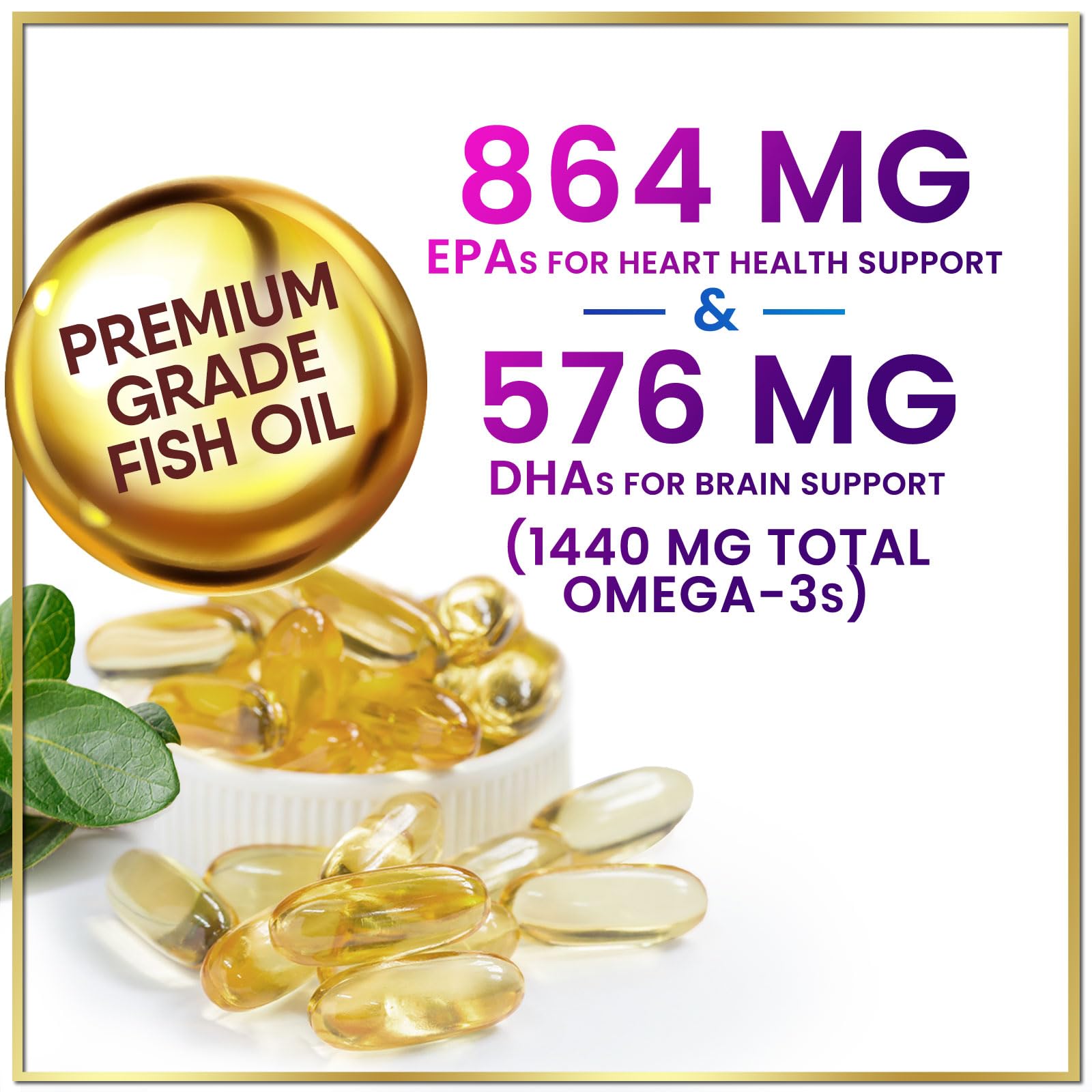 Foto 7 pulgar | Suplemento De Aceite De Pescado Con Omega 3 ¡hola  Cariño! 2400 Mg 60 Cápsulas Blandas - Venta Internacional.