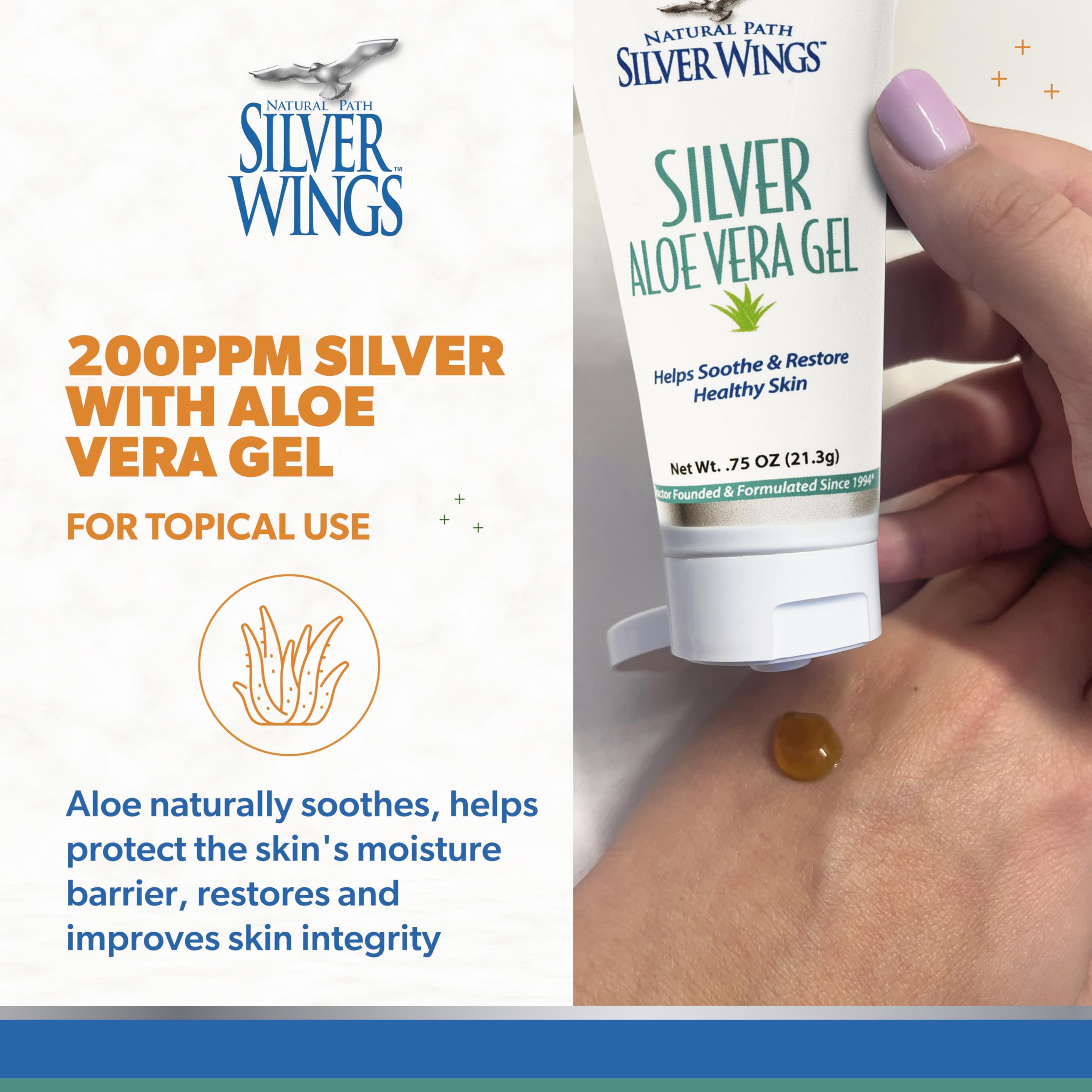 Foto 5 pulgar | Gel Tópico Natural Path Silver Wings  200 Ppm  Plata  22 Ml - Venta Internacional.
