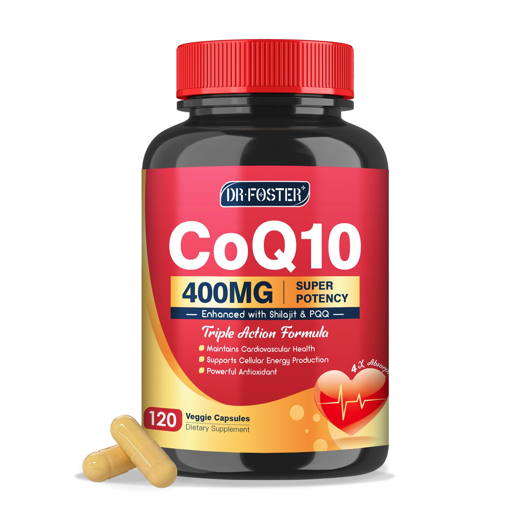 Foto 2 pulgar | Suplemento Drfoster Coq10 400 Mg Con Pqq  Shilajit Y Vitamina E - Venta Internacional.
