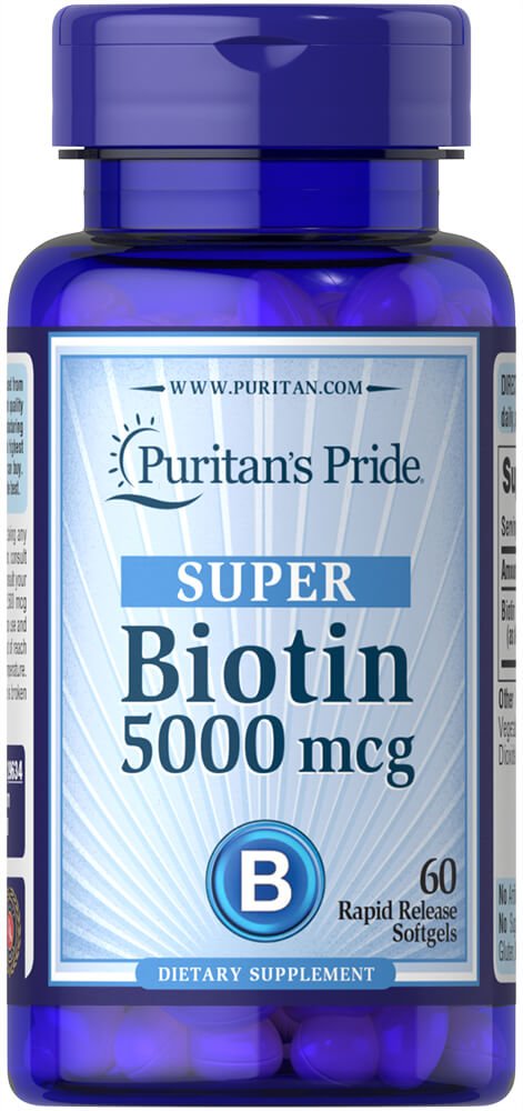 Foto 1 | Suplemento De Biotina Puritan's Pride  5000 Mcg  60 Cápsulas Blandas - Venta Internacional.