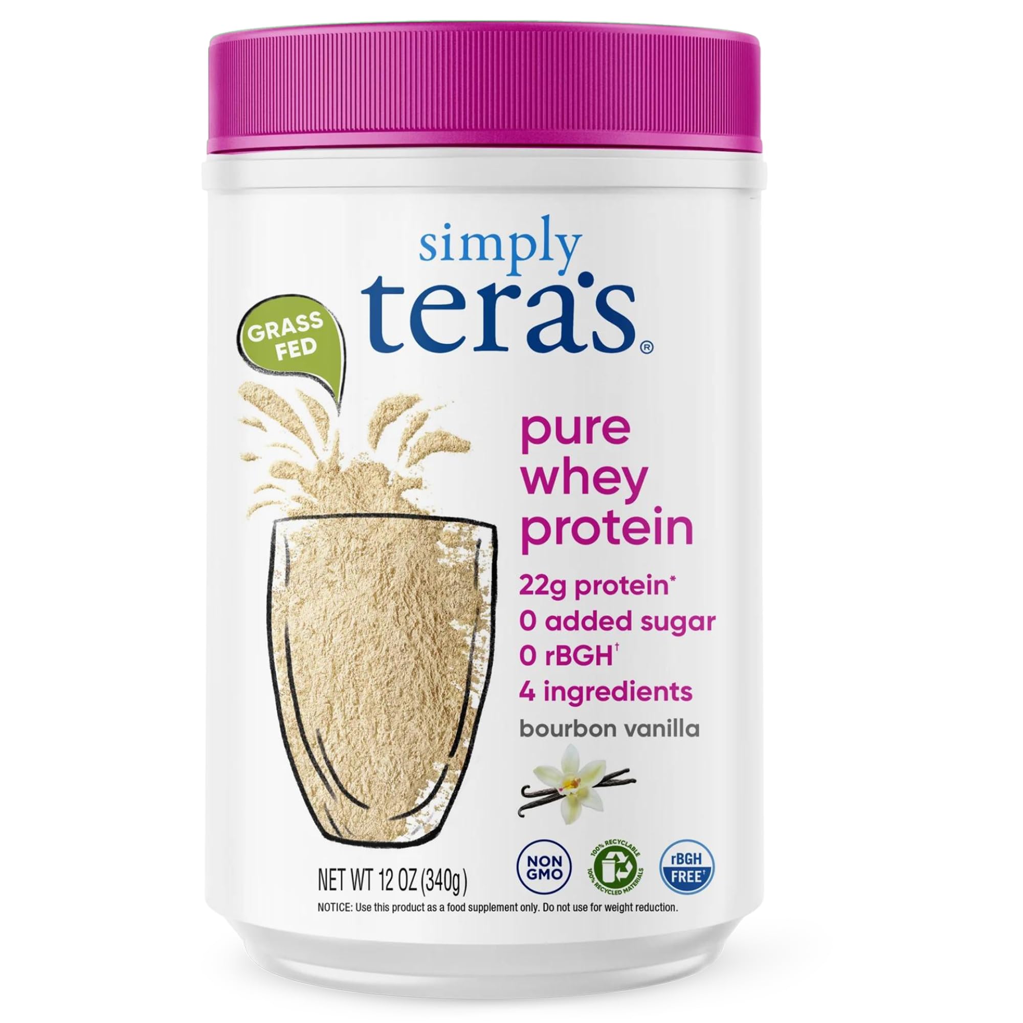Foto 2 pulgar | Proteina Simply Tera's Simple Pure Bourbon Vanilla 340 G - Venta Internacional