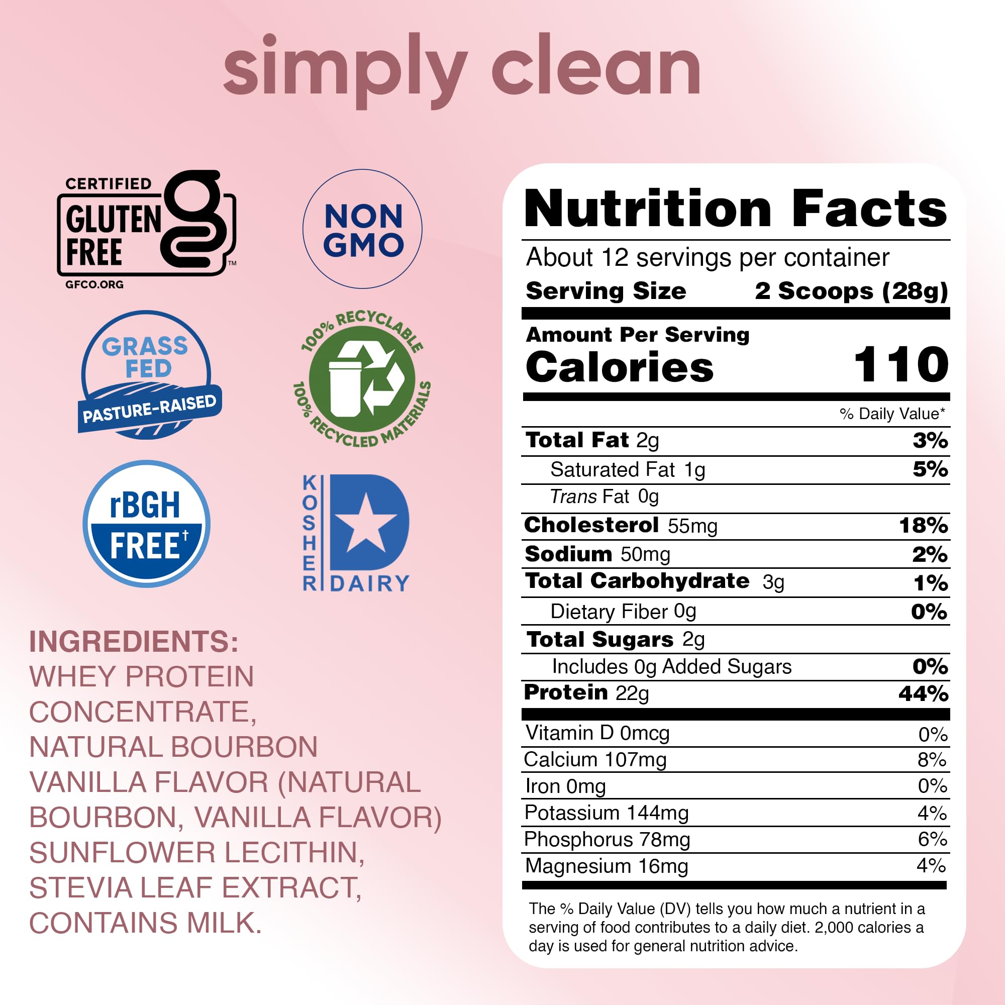 Foto 3 pulgar | Proteina Simply Tera's Simple Pure Bourbon Vanilla 340 G - Venta Internacional