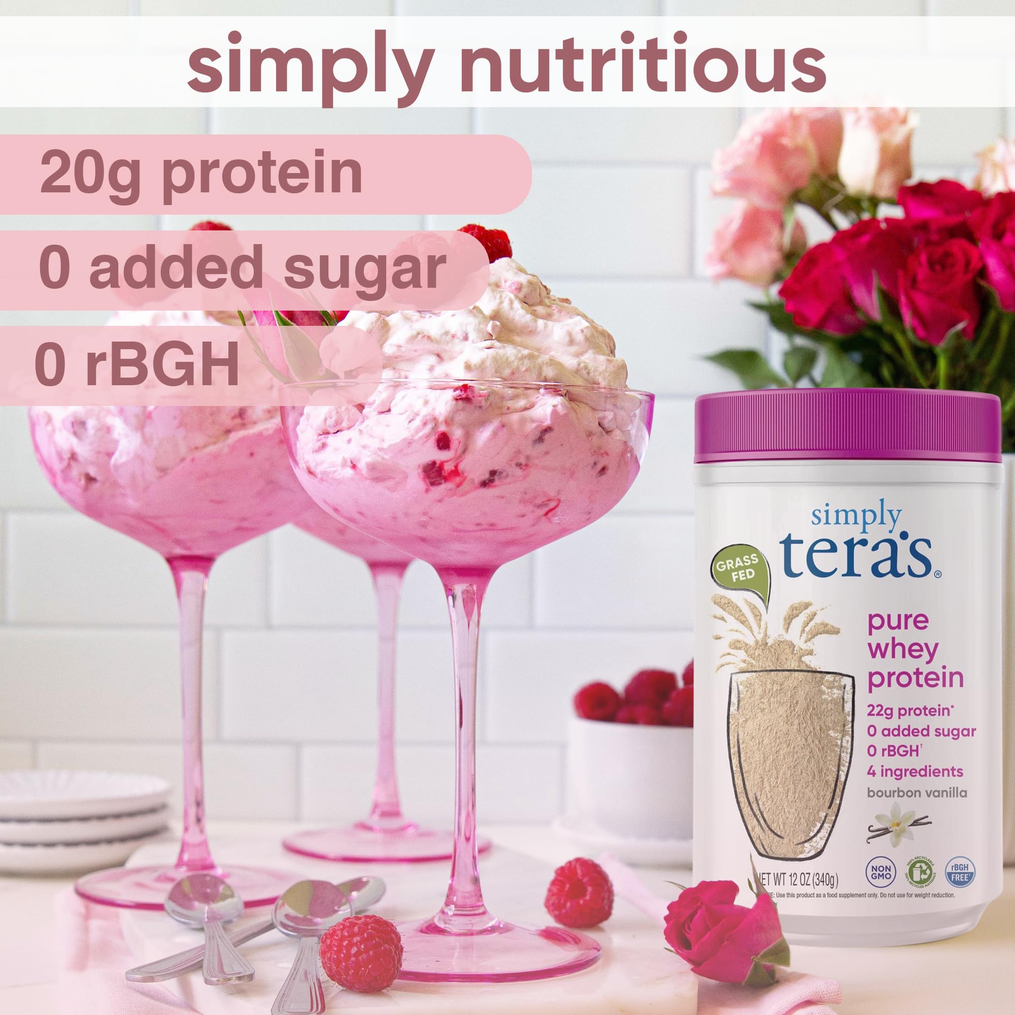 Foto 4 pulgar | Proteina Simply Tera's Simple Pure Bourbon Vanilla 340 G - Venta Internacional