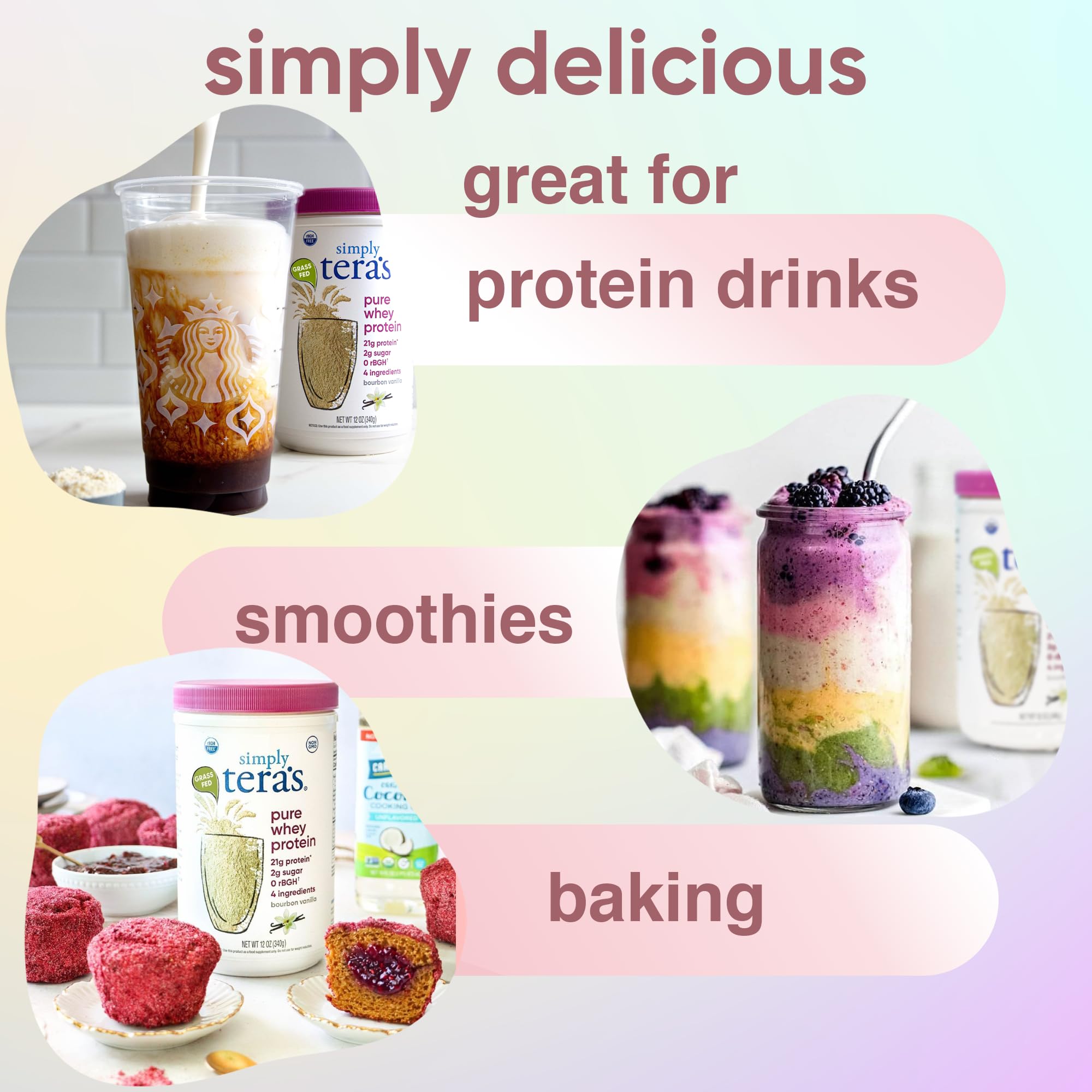 Foto 5 pulgar | Proteina Simply Tera's Simple Pure Bourbon Vanilla 340 G - Venta Internacional