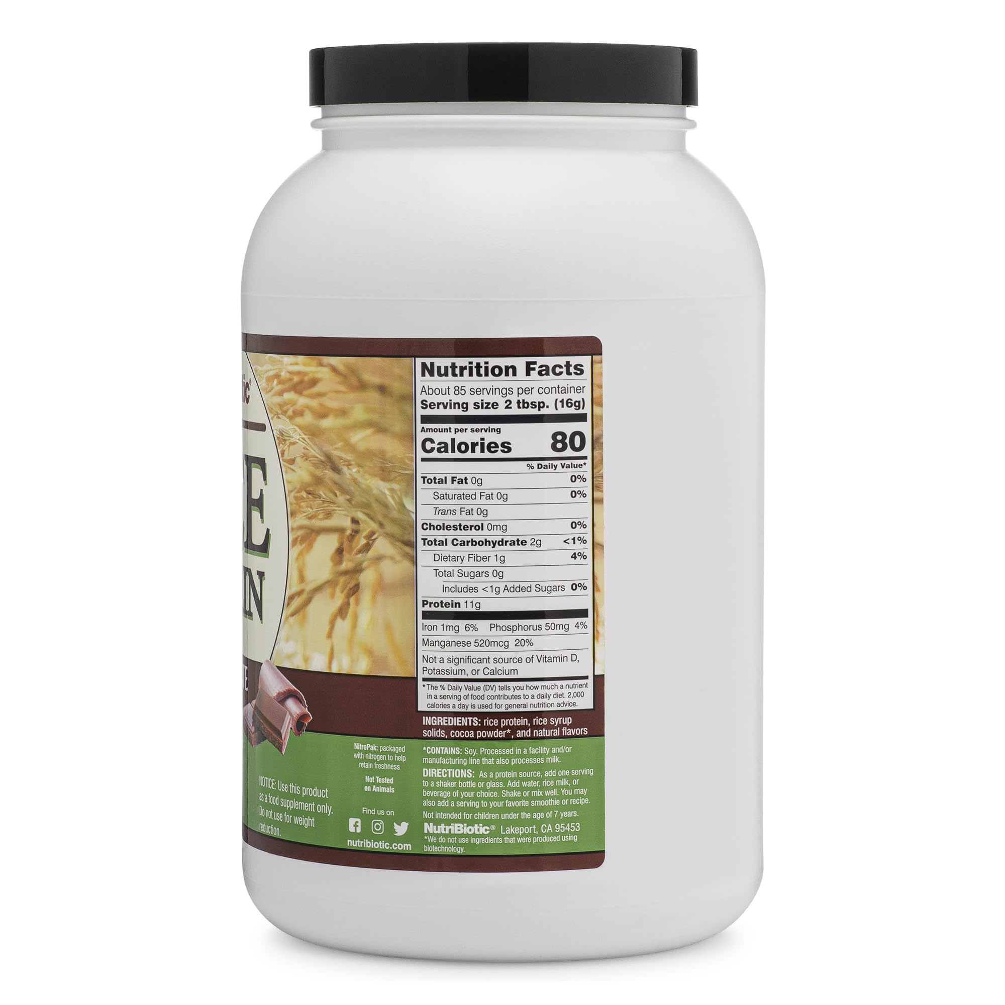 Foto 4 pulgar | Proteína en Polvo Nutribiotic Chocolate 1.36 kg - Venta Internacional