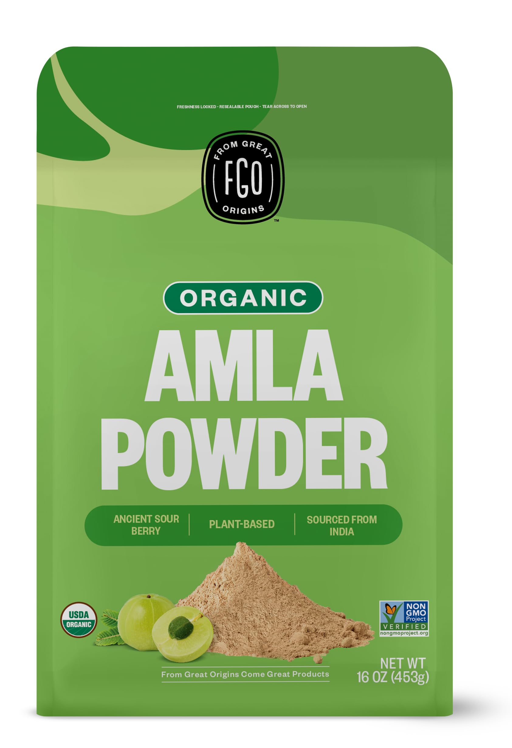 Foto 2 pulgar | Amla Powder Fgo Organic 454 G (paquete De 1) De La India - Venta Internacional.