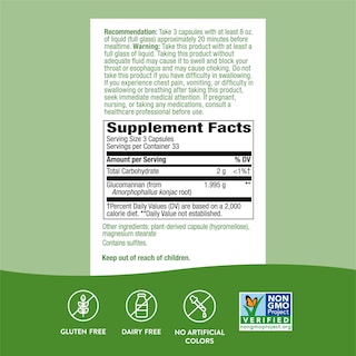 Foto 4 | Suplemento Nature's Way con Glucomanano de Raíz Konjac 100 Cápsulas - Venta Internacional