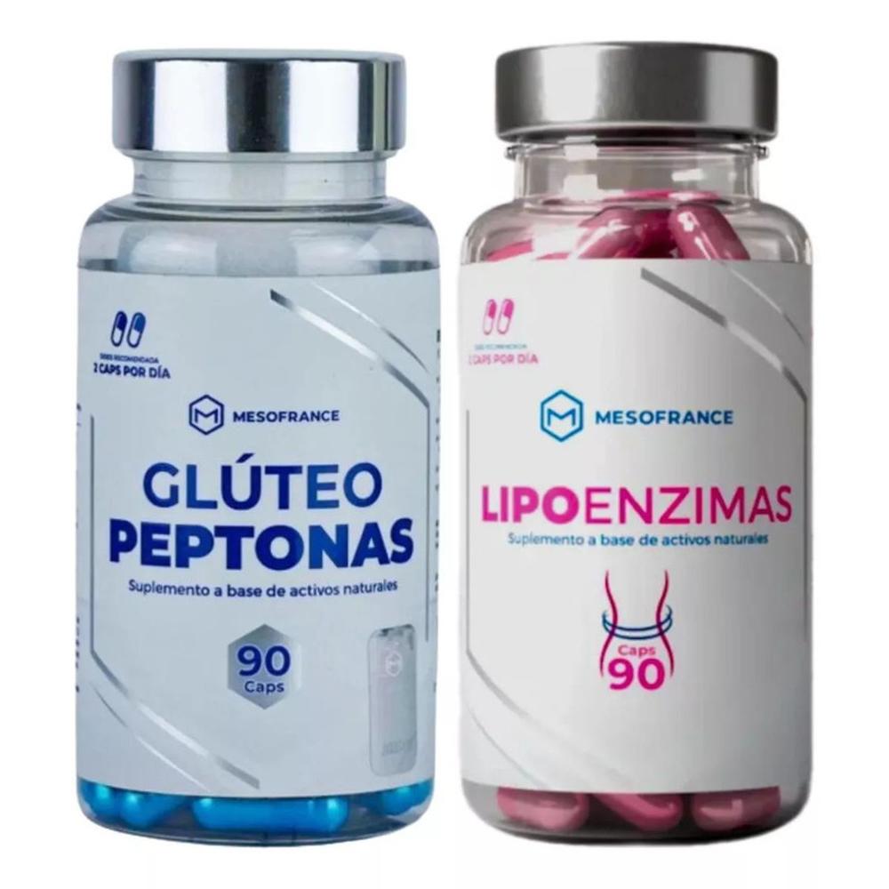 Foto 2 pulgar | Gluteo Peptonas + Lipoenzimas Mesofrance 90 Cápsulas