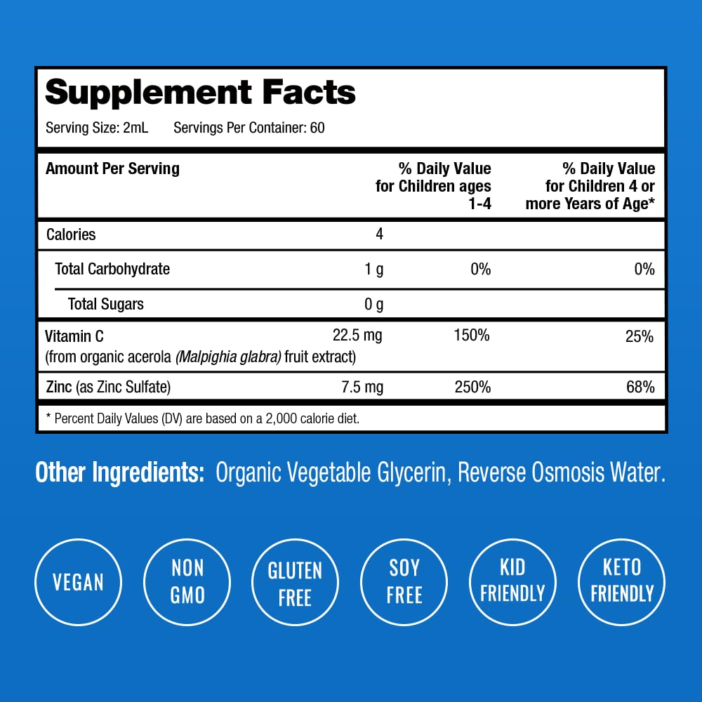 Foto 3 pulgar | Líquido Nutrachamps De Zinc Drops con Vitamina C  120 ml para Niños- Venta Internacional