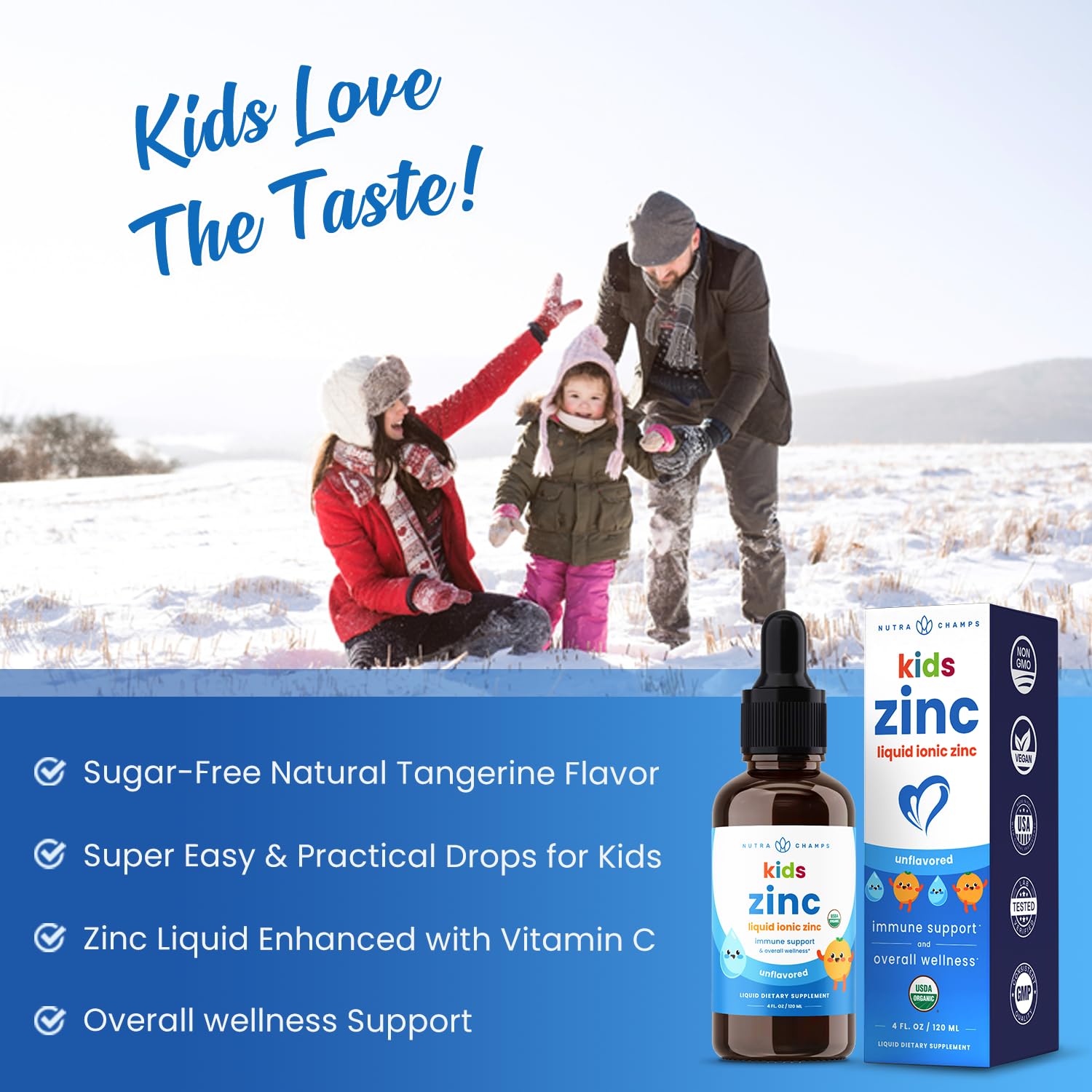 Foto 6 pulgar | Líquido Nutrachamps De Zinc Drops con Vitamina C  120 ml para Niños- Venta Internacional