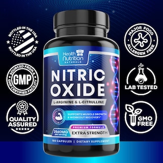 Foto 4 | Suplemento De Óxido Nítrico Health Nutrition Naturals 180 Cápsulas - Venta Internacional.
